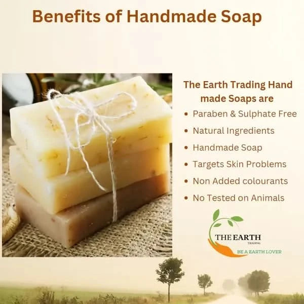 The Earth Trading Handmade Ubtan Soap for Bath - 120g Fashion