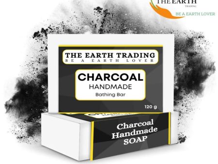 The Earth Trading Handmade Charcoal Soap for Bath - 120g For Discount