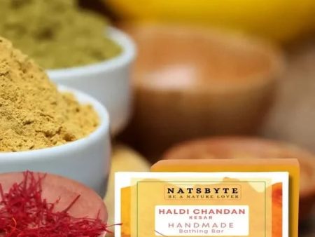 The Earth Trading Handmade Haldi Chandan Soap for Bath - 120g Fashion